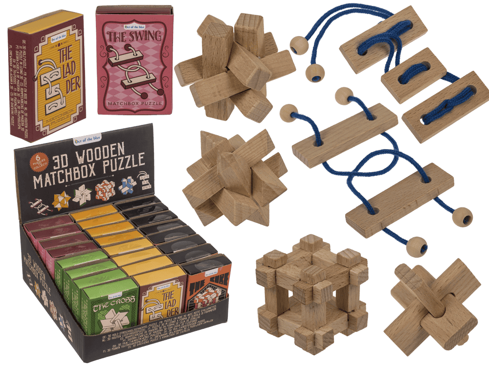 3D Wooden match box puzzle,
