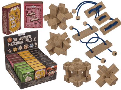3D Wooden match box puzzle,