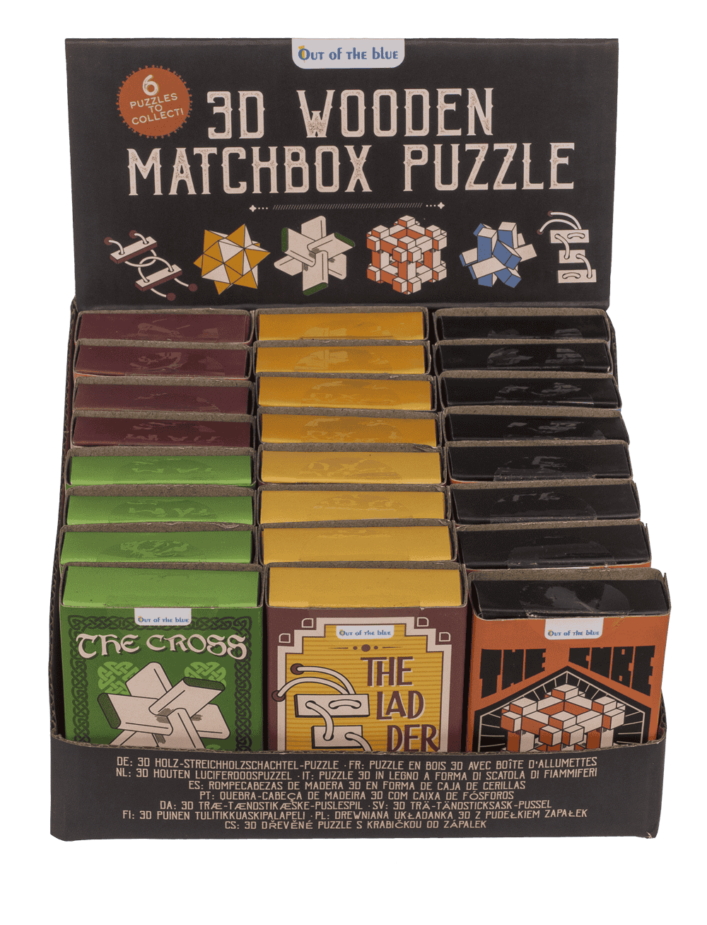 3D Wooden match box puzzle,