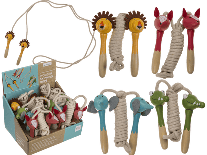 Wooden skipping rope, animal