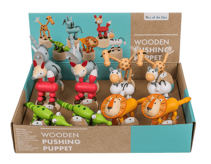 Wooden pushing puppet, animal