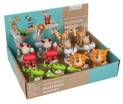 Wooden pushing puppet, animal