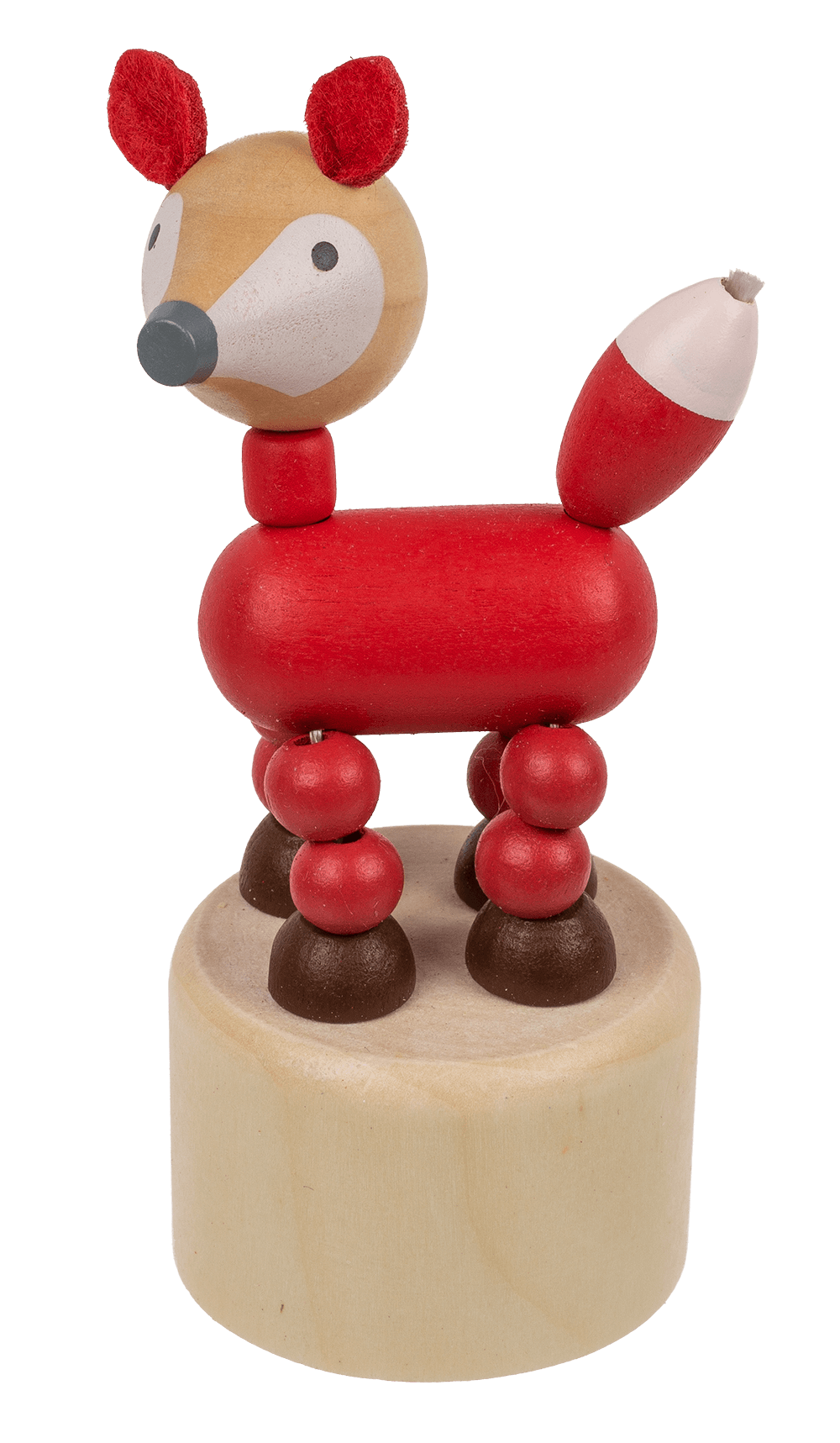 Wooden pushing puppet, animal