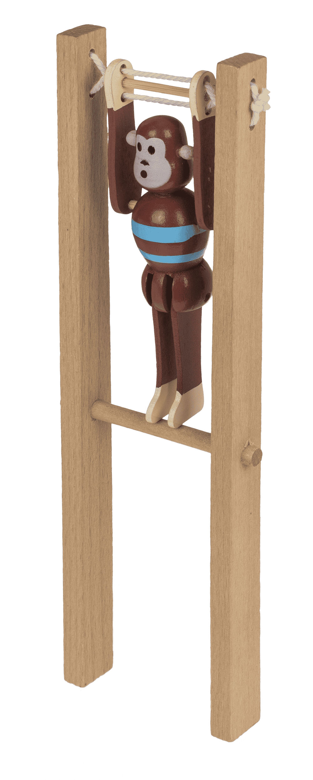 Wooden Swinging Monkey, 7x2,2x23 cm,