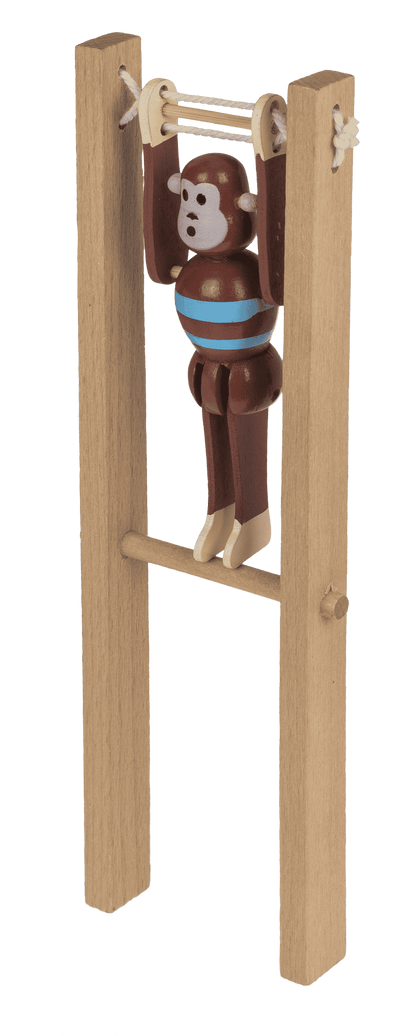 Wooden Swinging Monkey, 7x2,2x23 cm,