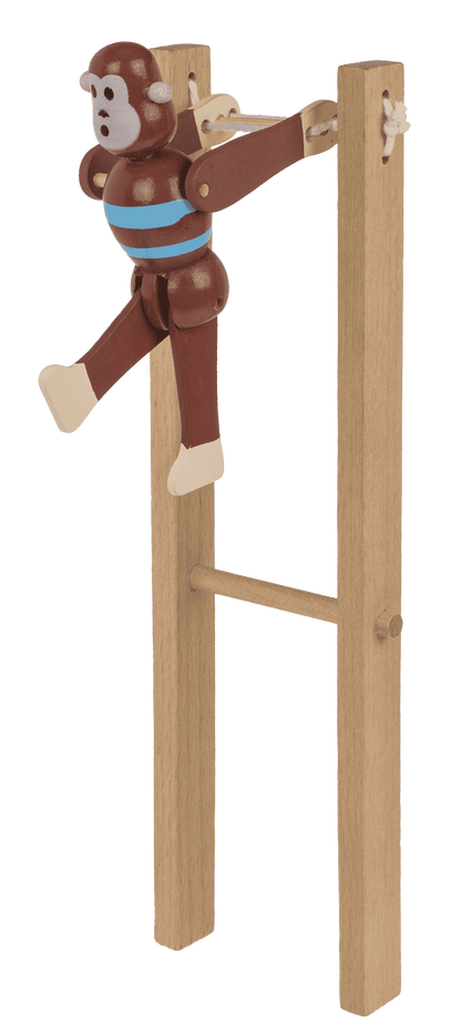 Wooden Swinging Monkey, 7x2,2x23 cm,
