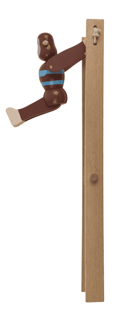 Wooden Swinging Monkey, 7x2,2x23 cm,