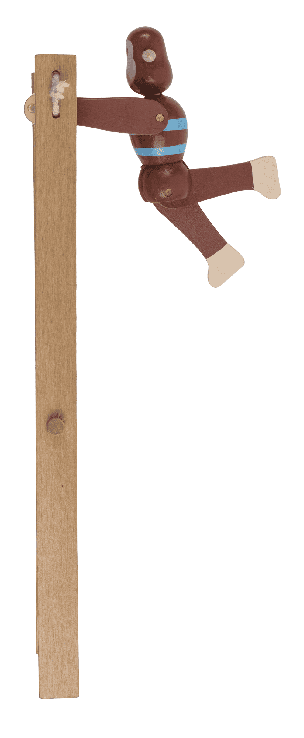 Wooden Swinging Monkey, 7x2,2x23 cm,