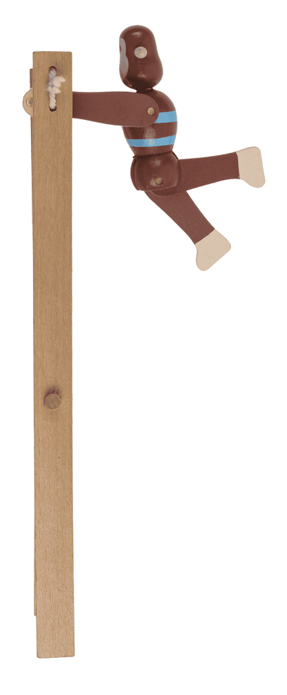 Wooden Swinging Monkey, 7x2,2x23 cm,