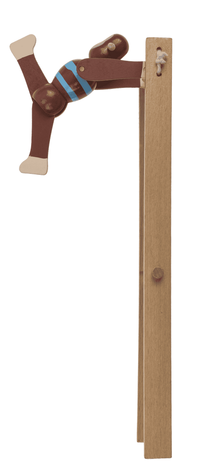 Wooden Swinging Monkey, 7x2,2x23 cm,