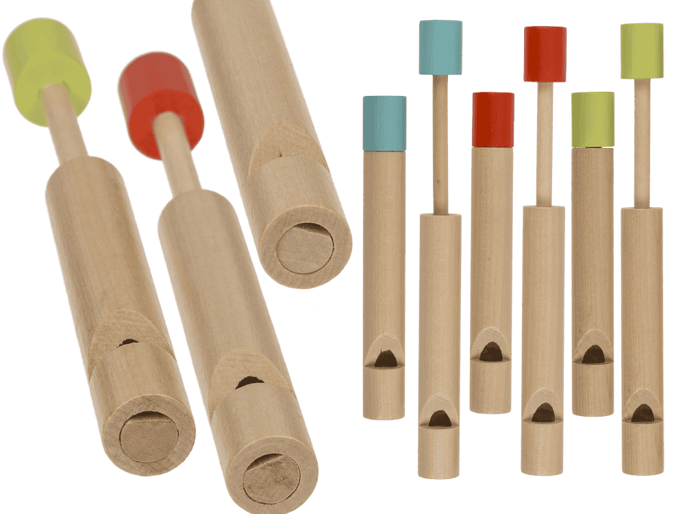 Wooden slide whistle, 12 x 1,5 cm,