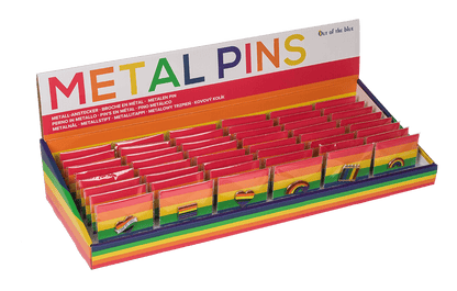 Metal pin, pride, ca. 3 cm, 8-assorted,