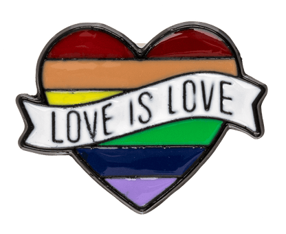 Metal pin, pride, ca. 3 cm, 8-assorted,