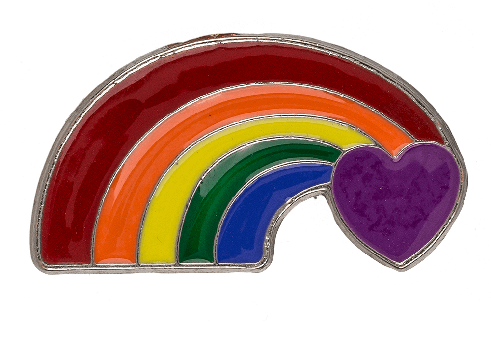 Metal pin, pride, ca. 3 cm, 8-assorted,