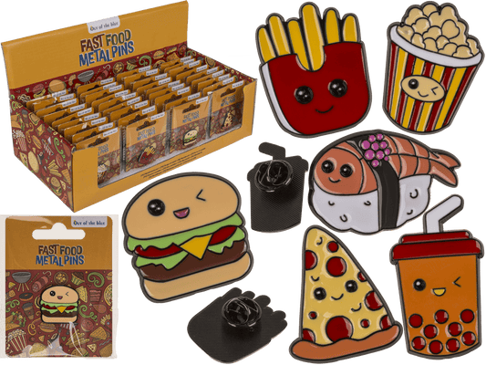 Metal pin, Fast Food, 3 cm,