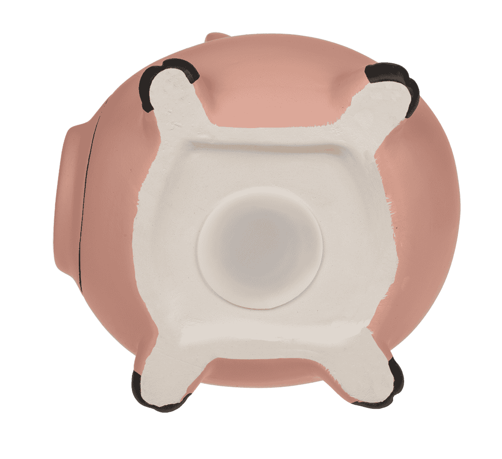 Savings bank, Pig with hammer,