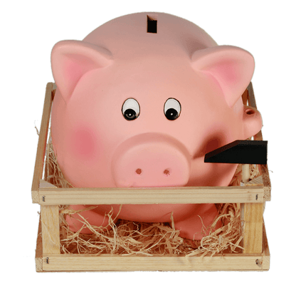 Savings box, Jumbo Pig with Hammer,