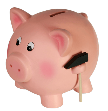 Savings box, Jumbo Pig with Hammer,