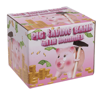 Savings box, Pig with Hammer,