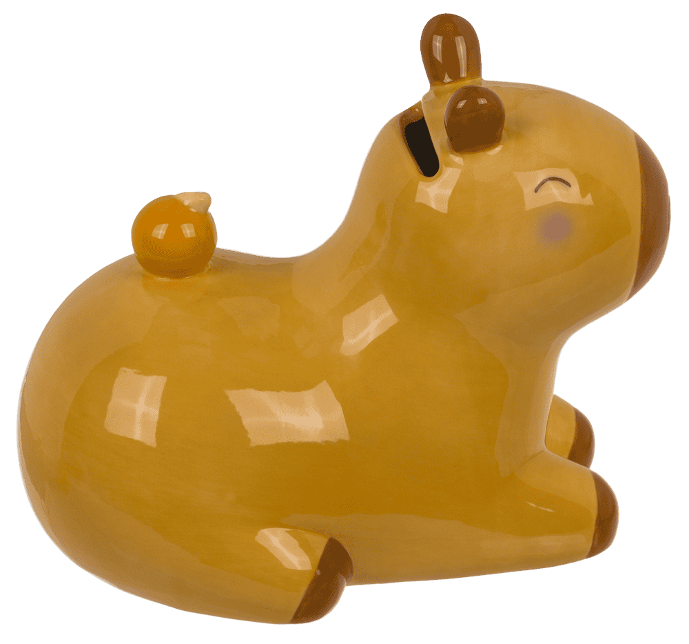 Saving bank, Capybara, 15 x 9 cm, dolomite,