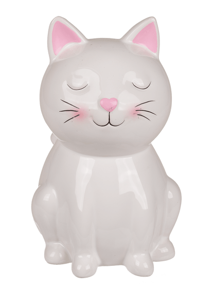 Savings bank with lock, Cat,