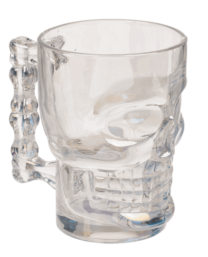 Drinking glas, Skull, approx. 9,3 x 7 x 12,5 cm,