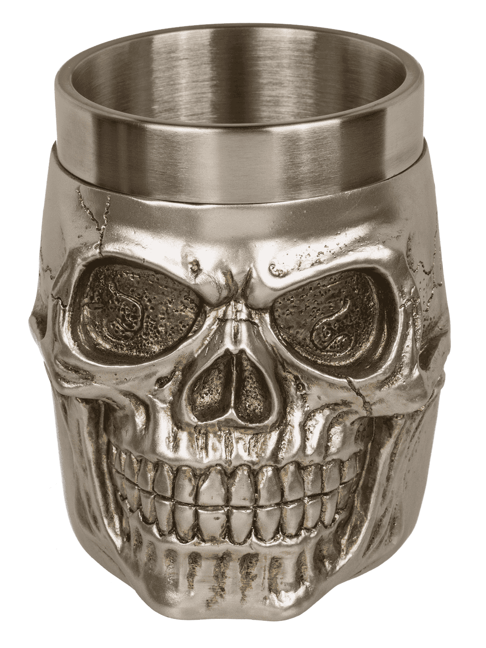 Silver plated mug with stainless steel insert,