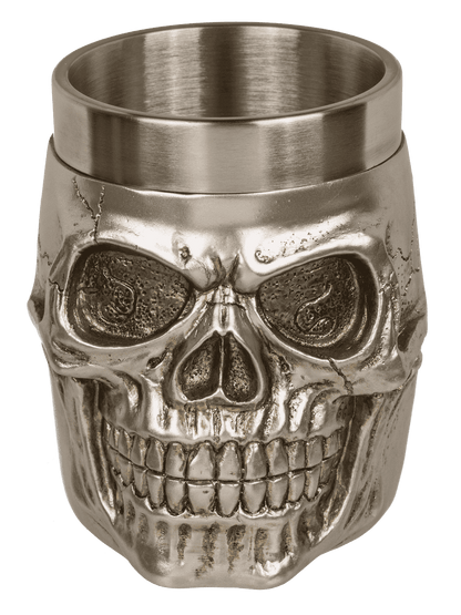 Silver plated mug with stainless steel insert,