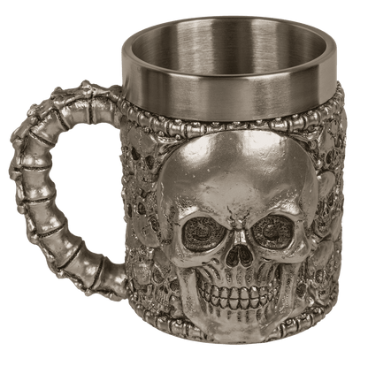 Silver plated mug with stainless steel insert,