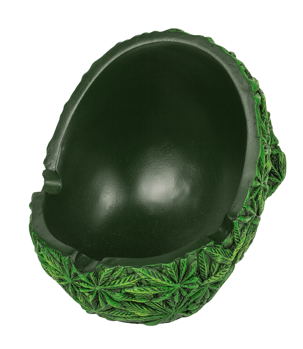 Ashtray, Cannabis Skull, ca. 11 cm,