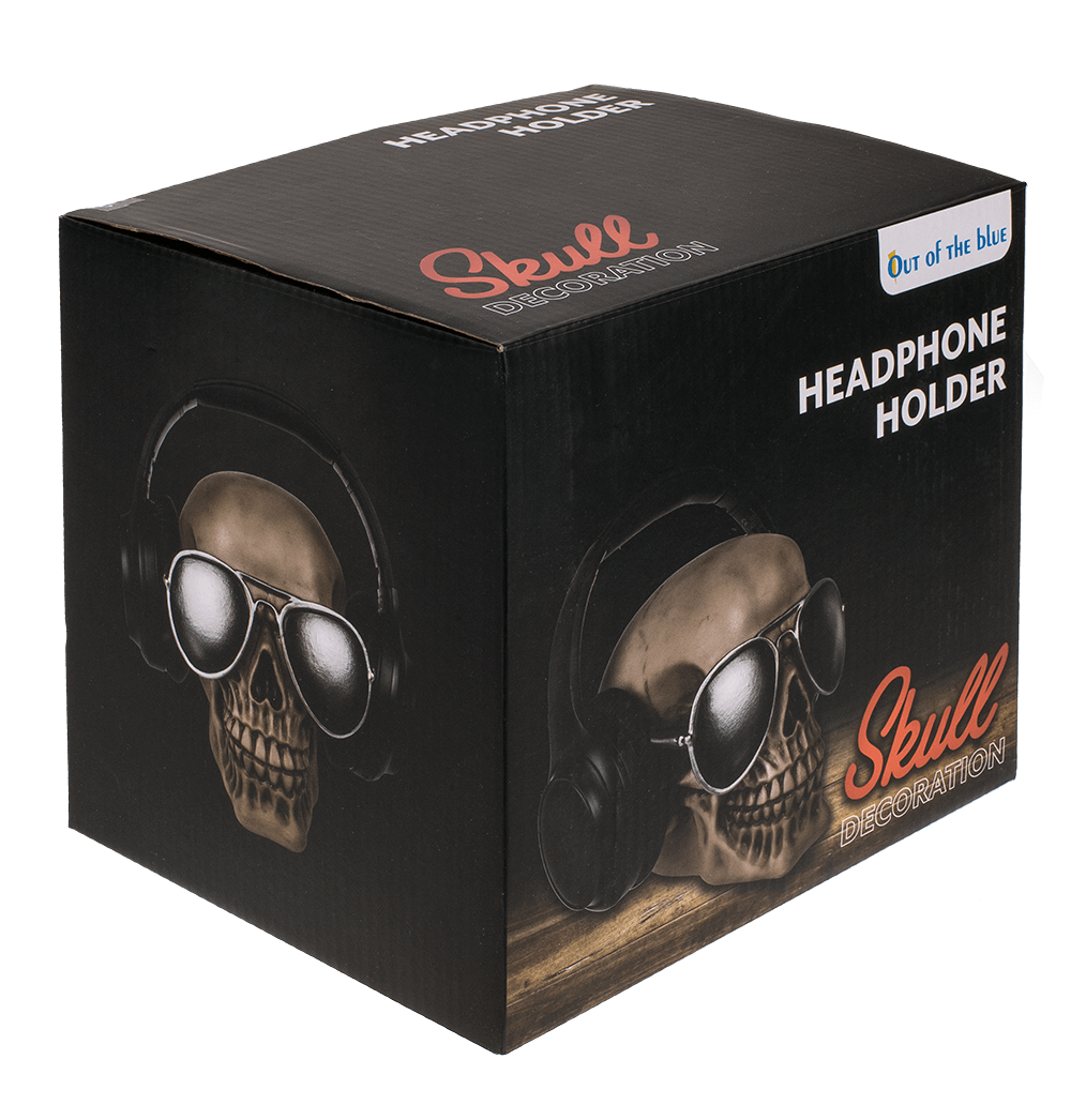 Headphone Holder, Skull,