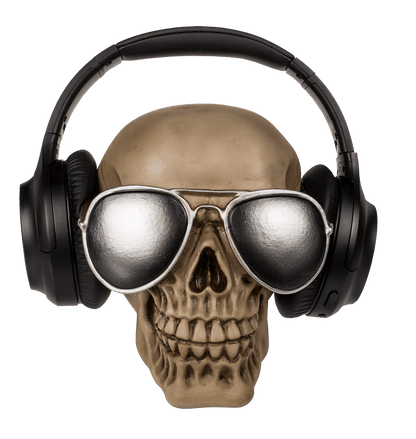 Headphone Holder, Skull,