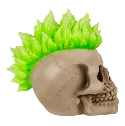 Savings bank with lock, Skull, Punk,