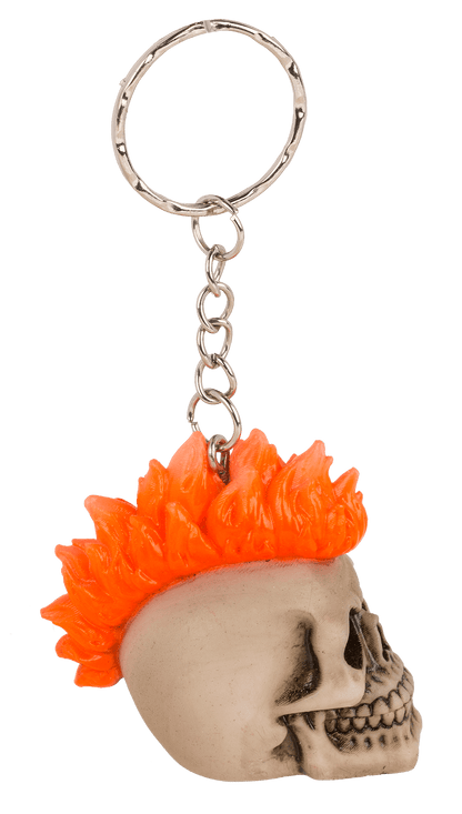 Metal Keychain, Skull, Punk,