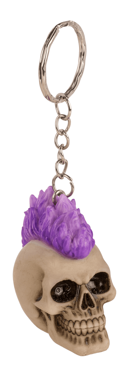 Metal Keychain, Skull, Punk,