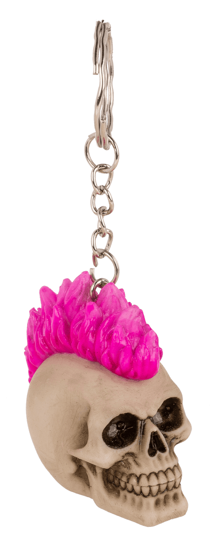Metal Keychain, Skull, Punk,