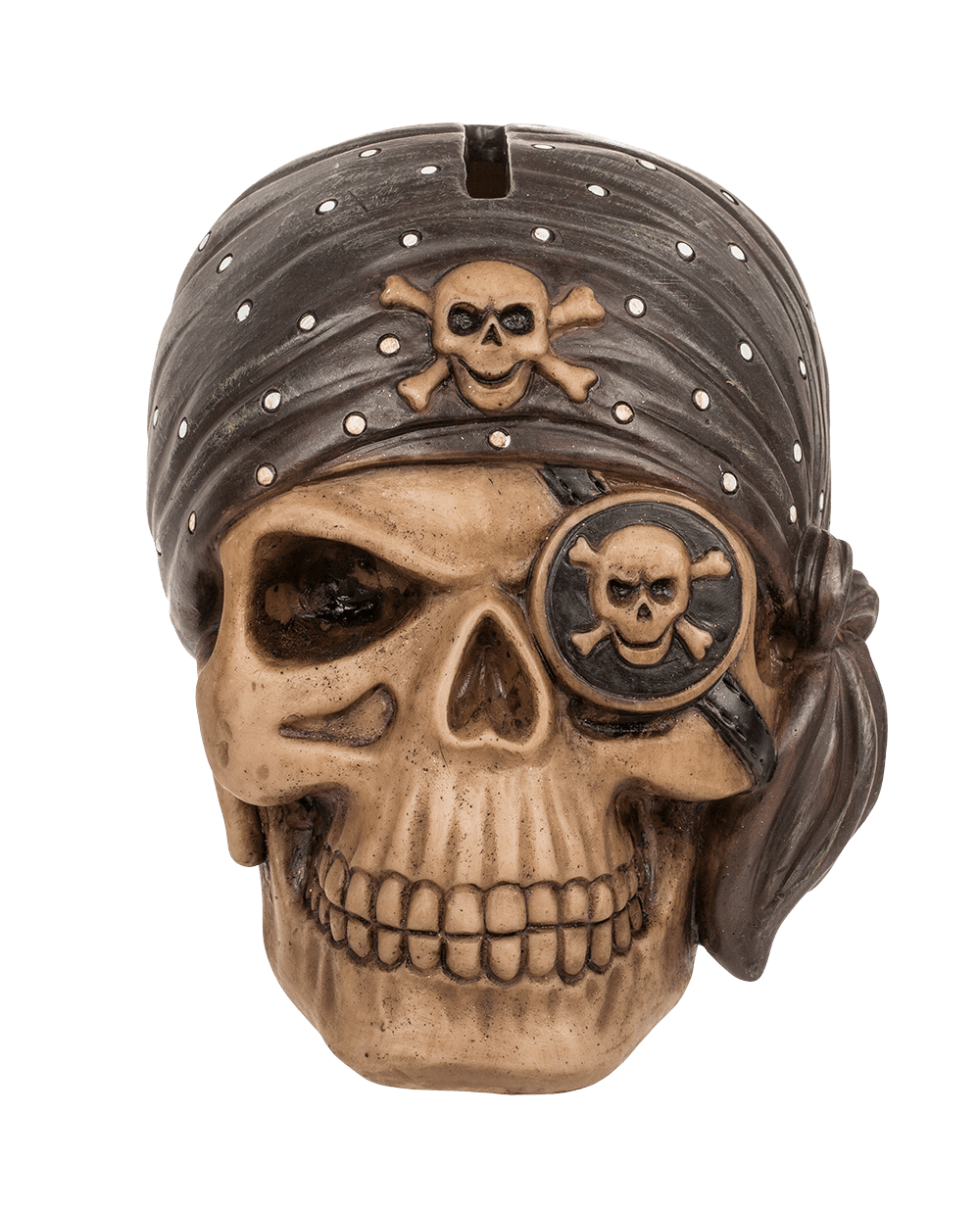 Savings bank with lock, Pirate,