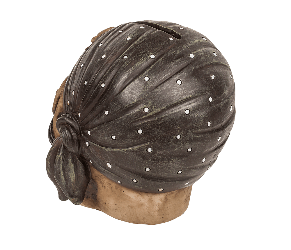 Savings bank with lock, Pirate,