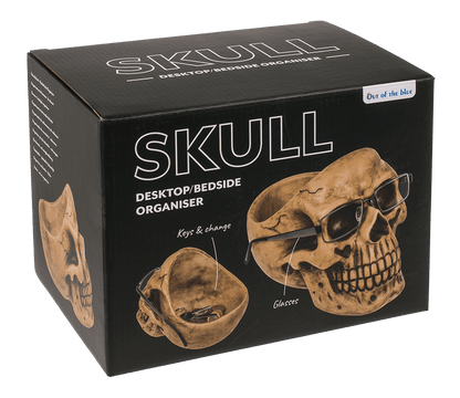 Skull Organiser, with Glasses Holder and