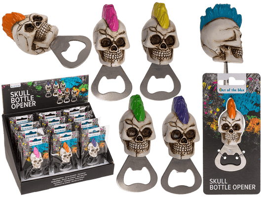 Metal bottle opener, Skull,