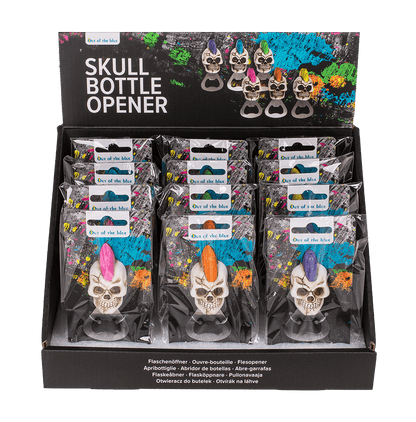 Metal bottle opener, Skull,