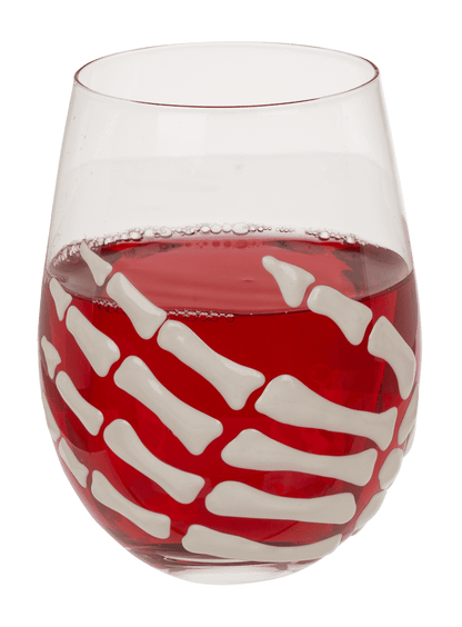 Drinking Glass, Skeleton hand, set of 2,