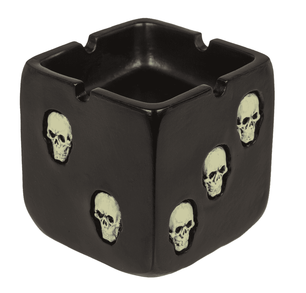 Ashtray, Skull, Glow in the Dark,