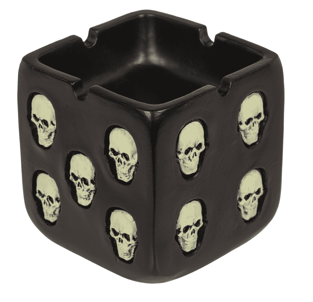 Ashtray, Skull, Glow in the Dark,