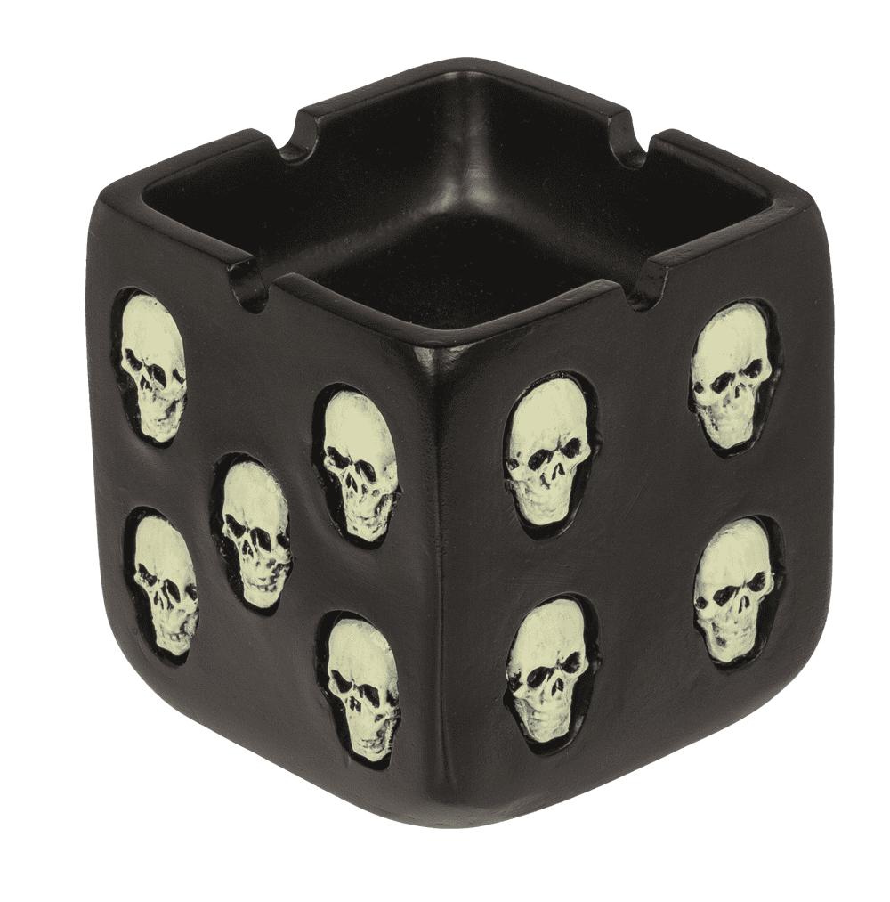 Ashtray, Skull, Glow in the Dark,