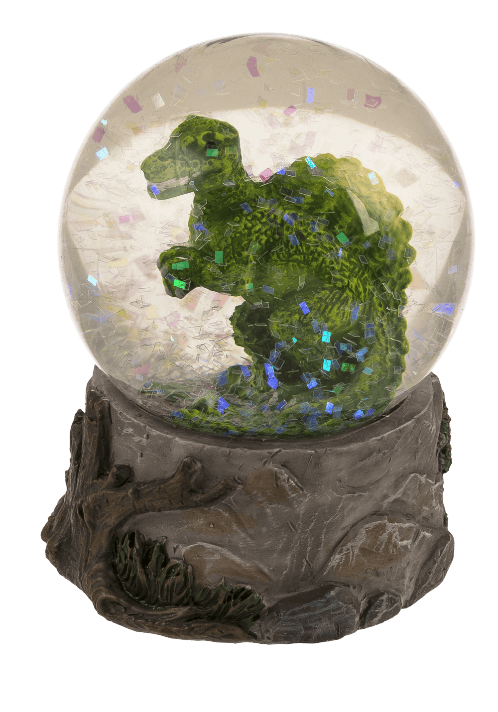 Glitter ball, Dinosaur, on base,