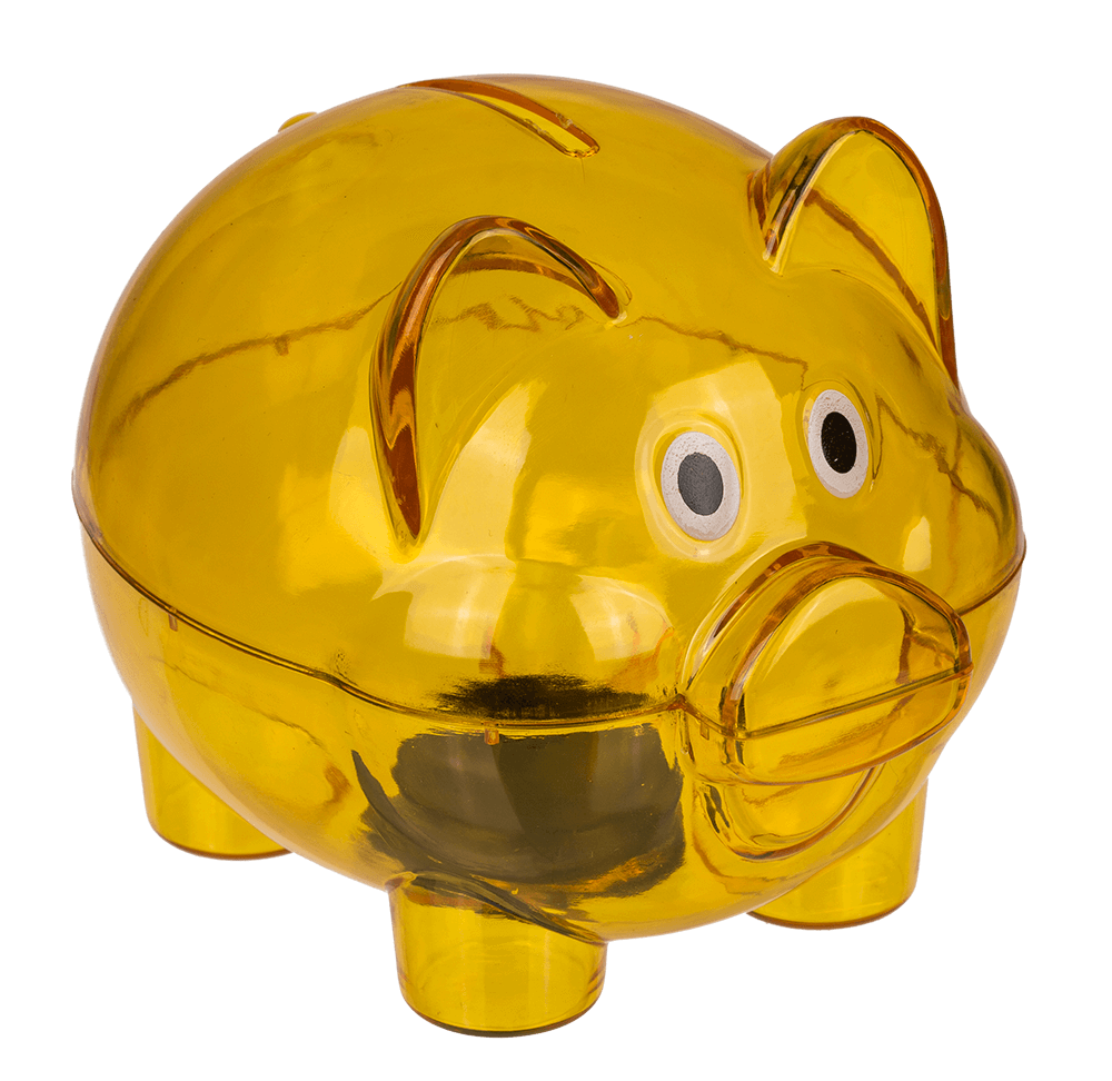 Money bank, pig, ca. 10 x 8 x 8 cm,