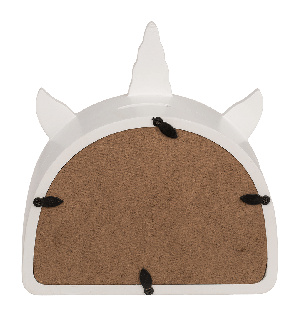 Wooden saving bank, Rainbow unicorn,