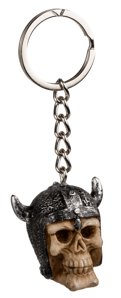 Metal keychain, Polyresin Skull,