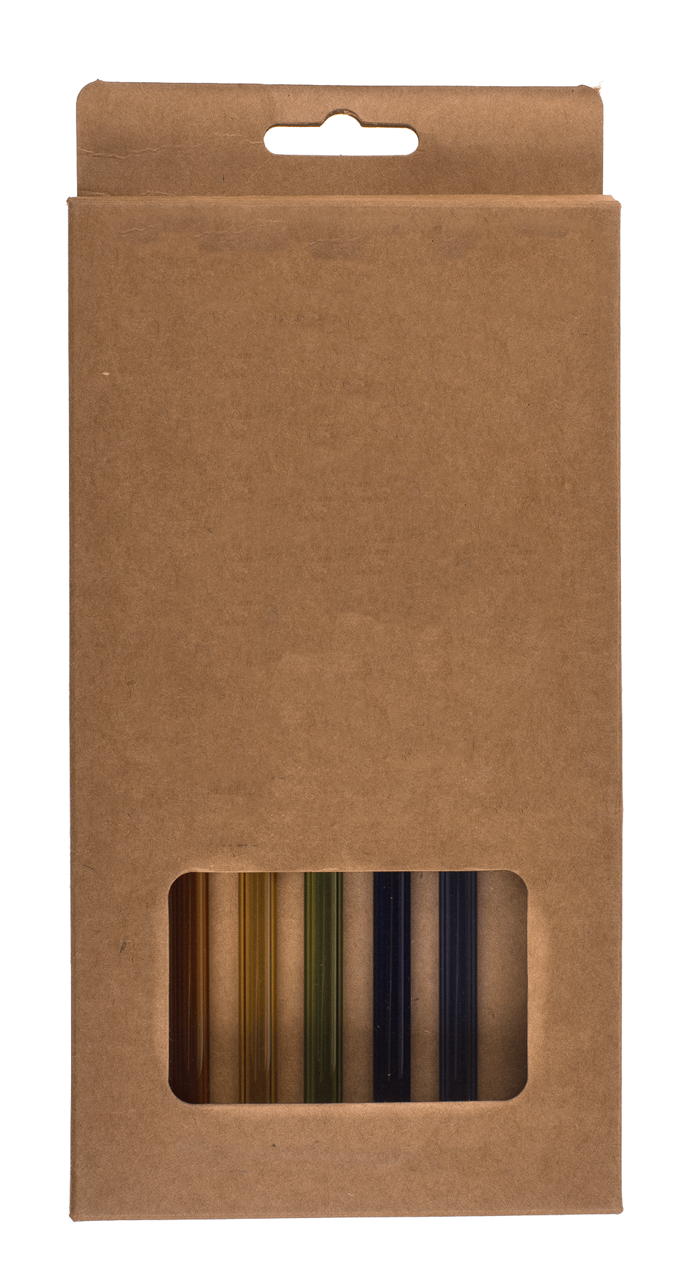 Glass drinking straw with cleaning brush,